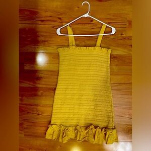 American Eagle fitted mini sress with ruffled bottom.